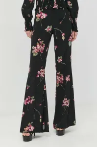 Kalhoty Twinset dámské, černá barva, zvony, high waist #4300831