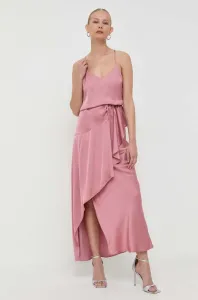 Šaty Twinset růžová barva, maxi #5168525