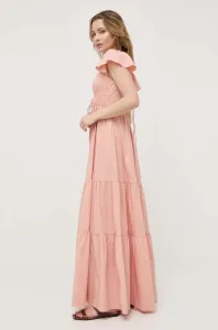 Šaty Twinset růžová barva, maxi #5309800