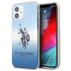 Pouzdro U.S. Polo Assn. Gradient Pattern Collection pro iPhone 12 mini - modré