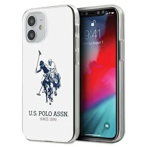 Pouzdro U.S. Polo Assn. Shiny Big Logo pro iPhone 12 mini - bílé