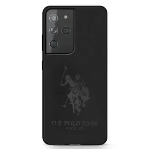 Silikonové pouzdro U.S. Polo Assn. On Tone pro Samsung Galaxy S21 Ultra - černé