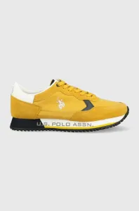 Sneakers boty U.S. Polo Assn. CLEEF žlutá barva #4945738