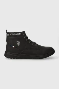 Sneakers boty U.S. Polo Assn. YGOR černá barva, YGOR007M/CU1