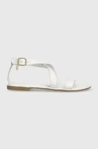 Kožené sandály U.S. Polo Assn. LINDA dámské, bílá barva, LINDA001D #5673297