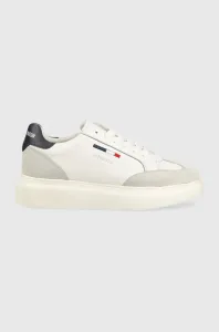 Kožené sneakers boty U.S. Polo Assn. CARDI bílá barva, CARDI012D