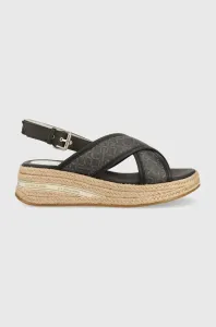 Sandály U.S. Polo Assn. GLORY dámské, hnědá barva, na klínku, GLORY005D #5862823