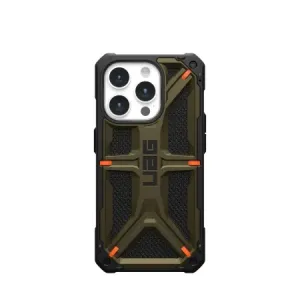 Kryt UAG Monarch, kevlar element green - iPhone 15 Pro (11427811397B)