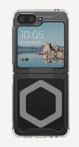 Pouzdro UAG Plyo Pro s magnetickým modulem pro Samsung Galaxy Flip 5 - průhledné šedé