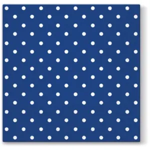 Ubrousky na dekupáž Blue Dots - 1 ks (Ubrousky na dekupáž)