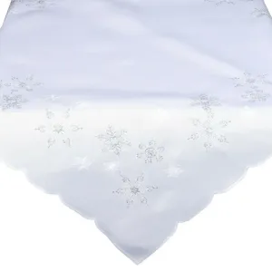 Forbyt Vánoční ubrus Hvězdičky bílá, 35 x 35 cm
