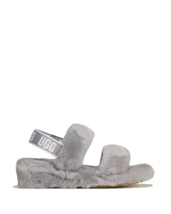 Vlněné pantofle UGG šedá barva #1570157