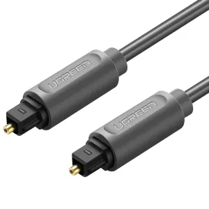 Optický kabel Toslink Audio UGREEN AV122, pozlacený, 1,5 m (černý)
