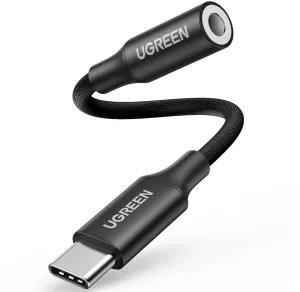 Ugreen AV161 adaptér 3.5 mm mini jack / USB-C, černý (AV161 50631)