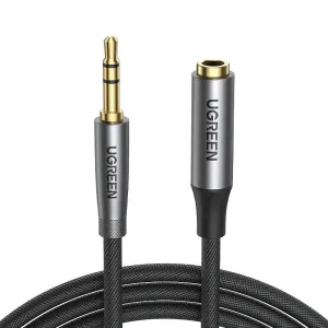 Prodlužovací audio kabel UGREEN AV190 3,5mm jack AUX, 3 m (černý)