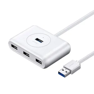 Rozbočovač USB 3.0 UGREEN CR113, 4v1, 0,5 m (bílý)