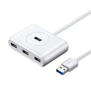 Ugreen CR113 HUB adaptér 4x USB 3.0, bílý (CR113)
