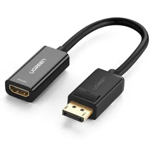 Adaptér, kabel DisplayPort (samec) - HDMI (samice) UGREEN MM137, 4K (černý)