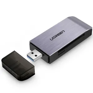 UGREEN 4 v 1 USB adaptér SD + čtečka karet microSD (stříbrná)