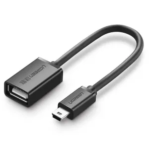 Ugreen Mini USB (M) to USB 2.0 (F) OTG Cable Gray 0.1m