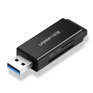 UGREEN CM104 Čtečka paměťových karet SD/microSD USB 3.0 (černá)