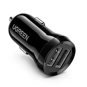 Nabíječka do auta UGREEN ED018, 2x USB, 24W (černá)