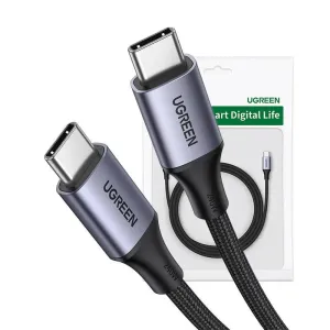 Kabel USB-C na USB-C UGREEN 15311, 1 m (šedý)
