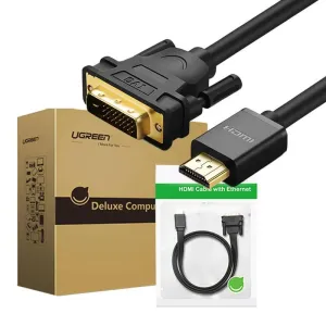 UGREEN HD106 cable cable adapter DVI adapter 24 + 1 pin (male) - HDMI (male) FHD 60 Hz 1.5 m black