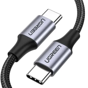 Ugreen US261 kabel USB-C / USB-C QC 60W 3A 1m, černý (US261 50150)