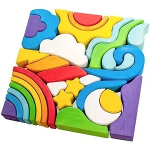 Ulanik Dřevěná hračka Montessori Mozaika Sky