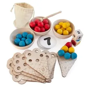 Ulanik Montessori dřevěná hračka “Sweet counting”