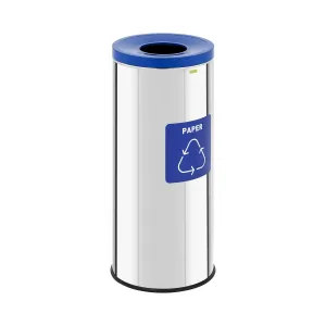Odpadkový koš 45 l chrom papír - Koše na odpadky ulsonix