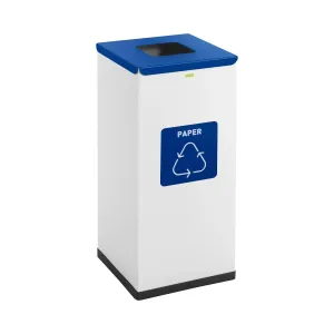 Odpadkový koš 60 l bílý logo papíru - Koše na odpadky ulsonix