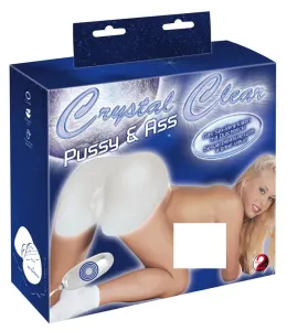 You2Toys Crystal Pussy & Ass - 2in1 artificial pussy masturbator (transparent)