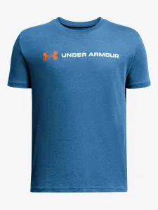 Under Armour UA B Logo Wordmark SS Triko dětské Modrá