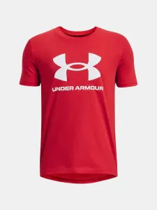 Under Armour UA B Sportstyle Logo SS Triko dětské Červená