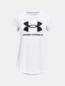 Under Armour UA Sportstyle Logo SS Triko dětské Bílá #2881130