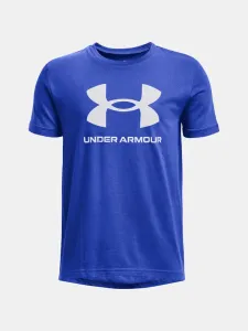 Under Armour UA Sportstyle Logo Triko dětské Modrá