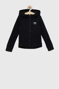 Dětská mikina Under Armour růžová barva, s kapucí, s potiskem