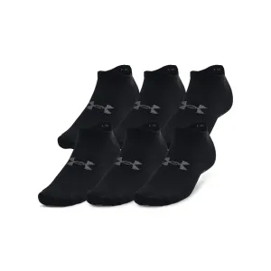 Unisex ponožky Under Armour Essential No Show 6 párů  Black
