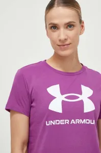 Under Armour UA W Sportstyle Logo SS Triko Fialová