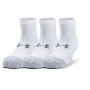 Unisex kotníkové ponožky Under Armour Heatgear Locut 3 páry  White #2074281