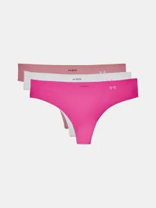 Dámské kalhotky PS Thong 3-Pack Pink - Under Armour