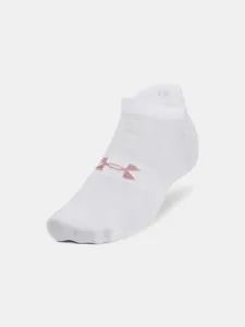 Under Armour UA Essential No Show Ponožky 3 páry Bílá