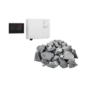 Sada řídící jednotky pro sauny se saunovými kameny LED displej 20 kg pro saunová kamna - Doplňky do sauny Uniprodo