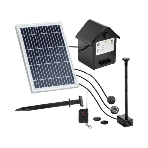 Solární fontána 250 l/h LED s dálkovým ovládáním - Solární vzduchová čerpadla Uniprodo