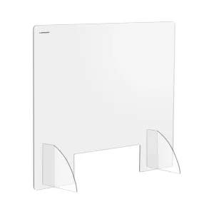 Ochranná přepážka 95 x 80 cm akrylátové sklo výdejové okénko 30 x 10 cm - Ochranné pracovní pomůcky Uniprodo
