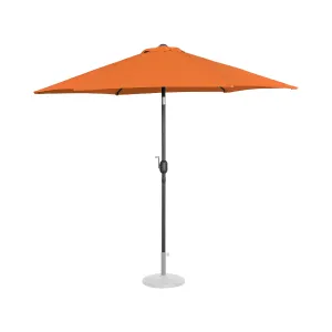 Velký slunečník oranžový šestihranný Ø 270 cm naklápěcí - Slunečníky na terasu Uniprodo #2710763
