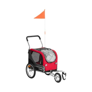Nákladní vozík za kolo pro psa 20 kg odrazky plachta - Vozíky za kolo Uniprodo #2707694
