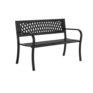 Kovová lavička 1250 x 420 x 760 mm - Zahradní židle Uniprodo